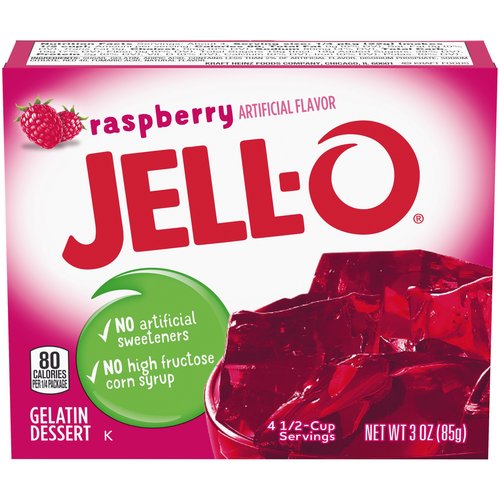 Jell-O Instant Gelatin Mix, Raspberry