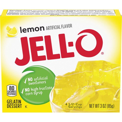 Jell-O Lemon Instant Gelatin Mix