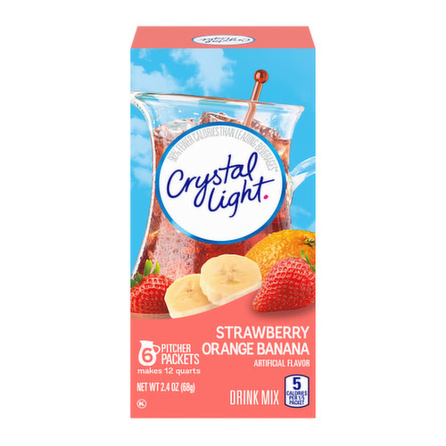 Crystal Light Strawberry Orange Banana 12qt