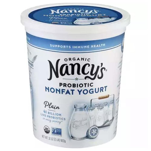 Nancy's Organic Yogurt, Plain, Nonfat