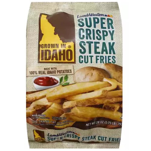 <ul>
<li>Made with 100% Real Idaho Potatoes</li>
<li>0g Trans Fat per serving</li>
<li>Keep Frozen</li>
</ul>