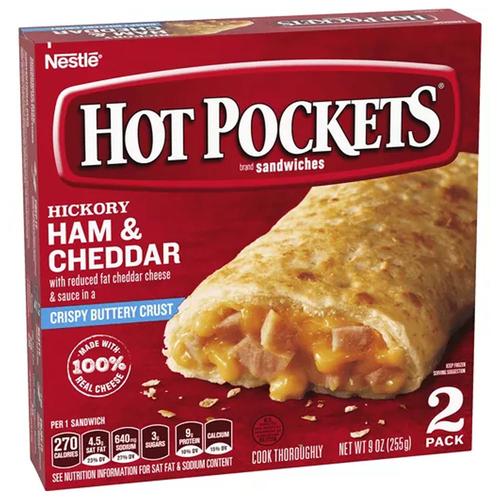 Hot Pockets Hickory Ham & Cheddar Sandwiches