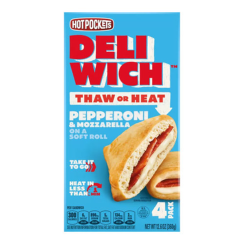 Hot Pocket Deliwich Pepperoni & Mozzarella