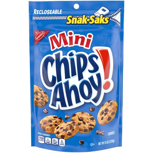 Mini CHIPS AHOY! Original Chocolate Chip Cookies, 1 Snak-Sak (8 oz.)