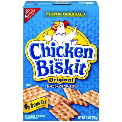 Chicken in a Biskit Original Baked Snack Crackers, 7.5 oz