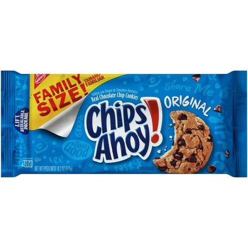 CHIPS AHOY! Original Chocolate Chip Cookies, Family Size, 18.2 oz