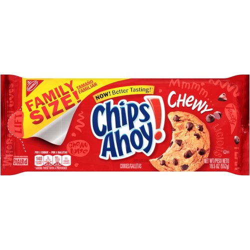 CHIPS AHOY! Chewy Chocolate Chip Cookies, Family Size, 19.5 oz