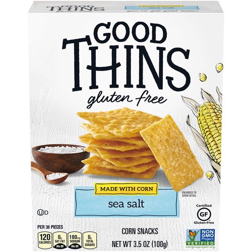 Good Thins Simply Salt Rice Snacks Gluten Free Crackers, 3.5 Ounce (Pack of  12)