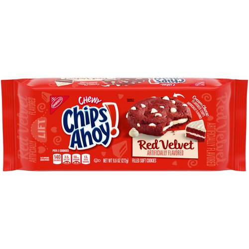 CHIPS AHOY! Chewy Red Velvet Cookies, 1 Pack (9.6 oz.)