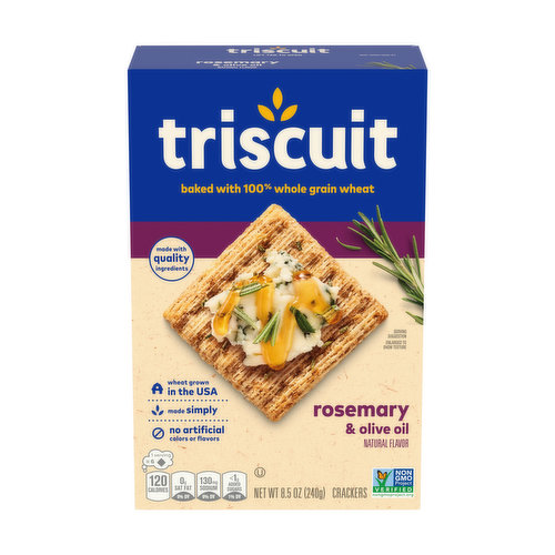 Triscuit Rosemary & Olive Oil Whole Grain Wheat Crackers