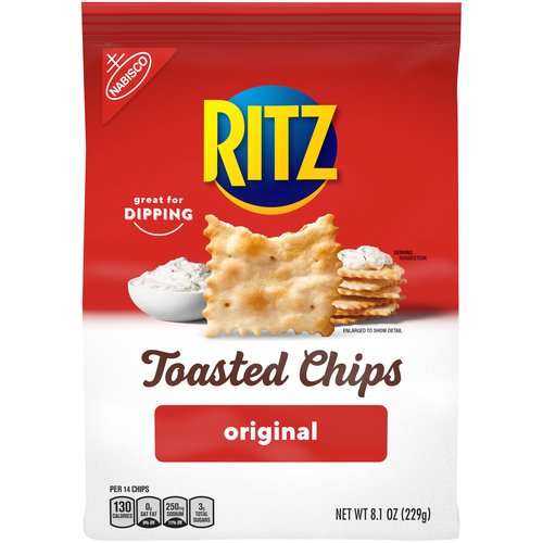 RITZ Original Toasted Chips, 8.1 oz
