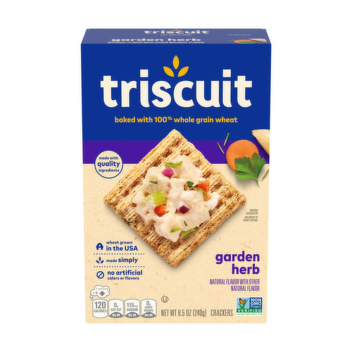 Triscuit Garden Herb Whole Grain Wheat Crackers