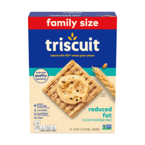 Triscuit Reduced Fat Whole Grain Wheat Crackers