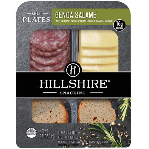 Hillshire Genoa Salame and Cheddar Plate