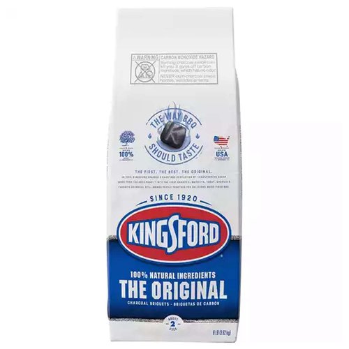 Since 1920, Kingsford® Original Charcoal has been the gold standard of grilling. Made in the USA* with 100% natural ingredients, including North American wood, Kingsford® Original gives BBQ lovers the smoky wood-fired flavor they crave. Our Original briquets are great for any grilling occasion. Whether you’re smoking a brisket, grilling up vegetables or firing up the grill at your next tailgate, Kingsford® Original delivers the best in authentic BBQ flavor. In fact, Kingsford® lights faster† than competitive brands, giving you the ultimate grilling experience — every time. Available in a variety of sizes, from 4-lb. to 2x20-lb. bags.