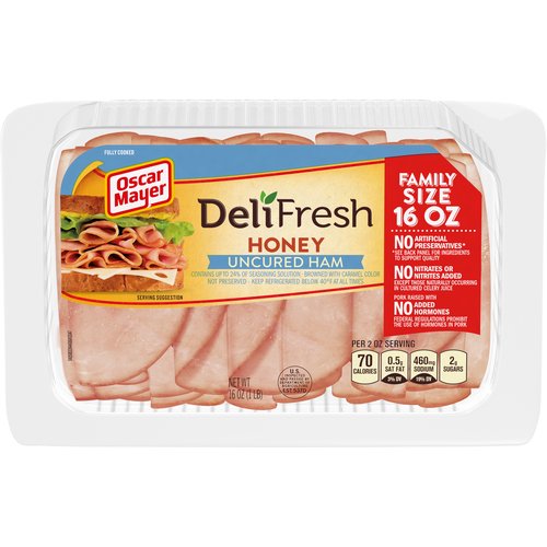 Oscar Mayer Deli Fresh Honey Ham, Uncured