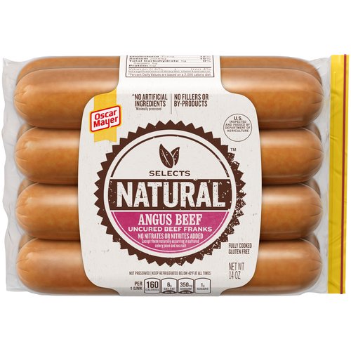 Pearl Natural Casing Beef Franks, 32 oz