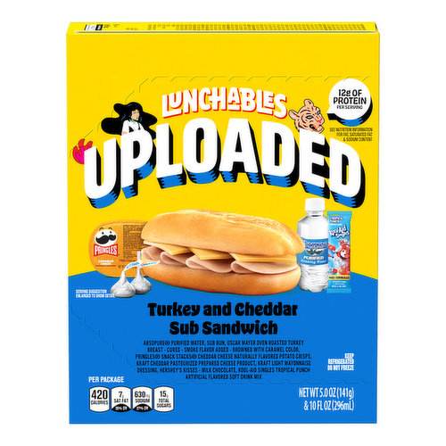 Lunchables Uploaded 6" Turkey & Cheddar Sub Sandwich