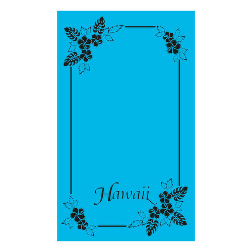 Hawaii Blanket Towel Peacock Blue