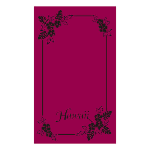 Hawaii Blanket Towel Burgundy