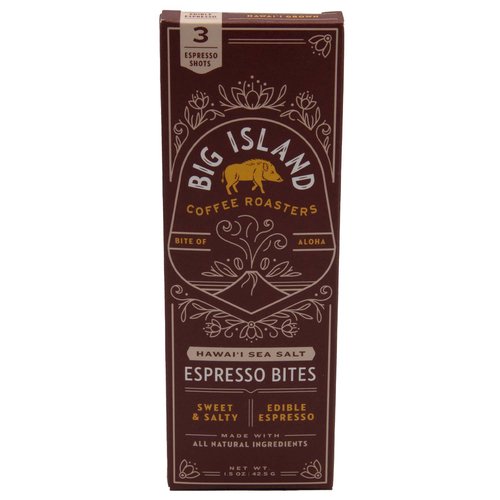 Big Island Coffee Red Alae Sea Salt Espresso Bites