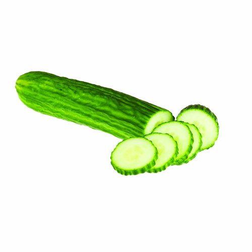 <ul>
<li>English Seedless Cucumber, Local</li>
<li>Average 0.70 lb.</li>
</ul>
