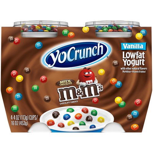 YoCrunch Low-fat Vanilla with M&Ms Yogurt