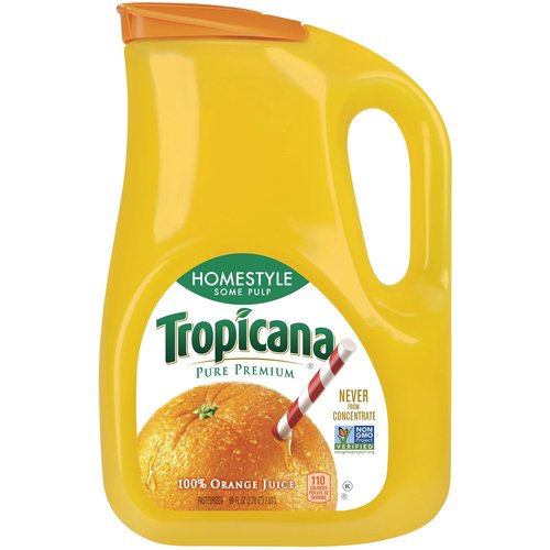 Tropicana Pure Premium Homestyle Juice Orange, Some Pulp