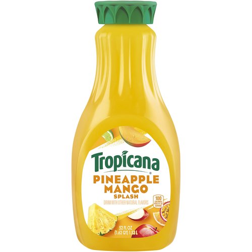 <ul>
<li>Pineapple Mango</li>
<li>52 Fluid Ounce (FO)</li>
<li>Tropicana Juices are a great tasting and easy way to achieve a power-pack of nutrients with no added sugar. Tropicana Juices have the delicious taste you love and are a convenient way to get more Vitamin C in your diet.</li>
</ul>