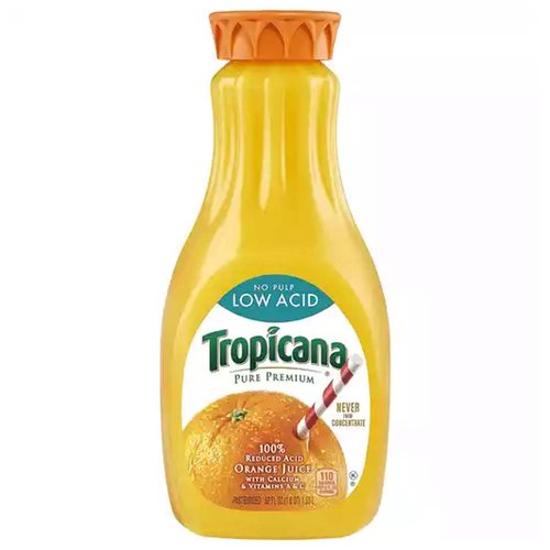 Tropicana Orange Juice, Low Acid