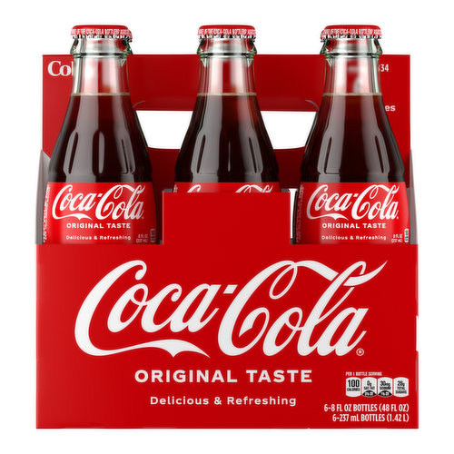 Coca Cola Classic, Bottles (Pack of 6)