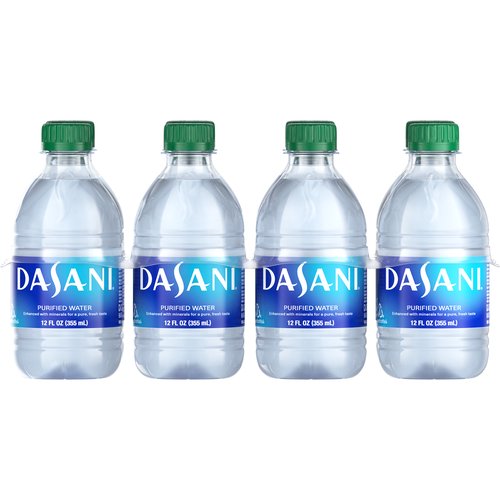 DASANI Purified Water Bottles, 12 fl oz, 8 Pack, Spring