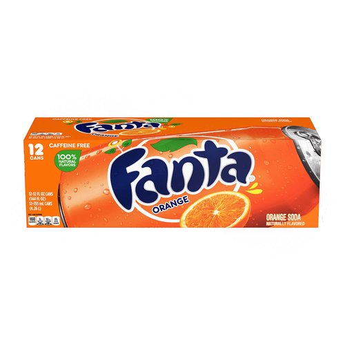 Fanta Orange, Cans (Pack of 12)