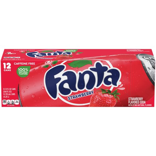 Fanta Strawberry, Cans (Pack of 12)