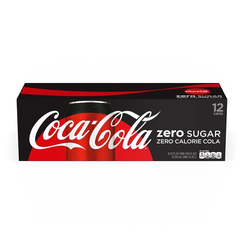 Coca Cola Zero Sugar, Cans (Pack of 12)