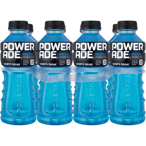 Powerade Mountain Berry Blast, Bottles (Pack of 8)