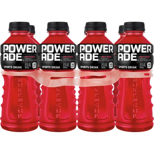 Powerade Fruit Punch, Bottles (Pack of 8) 