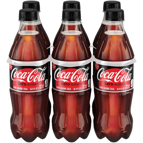 <ul>
<li>Refreshing, crisp taste pairs perfectly with a meal or with friends</li>
<li>Great Coca-Cola taste, zero sugar</li>
<li>16.9 FL OZ in each bottle</li>
<li>48 mg of caffeine in each 16.9 oz serving</li>
<li>This sparkling beverage is best enjoyed ice-cold for maximum refreshment</li>
</ul>