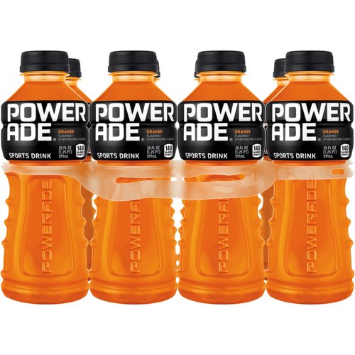 Powerade Orange Sports Drink, Bottles (Pack of 8) 