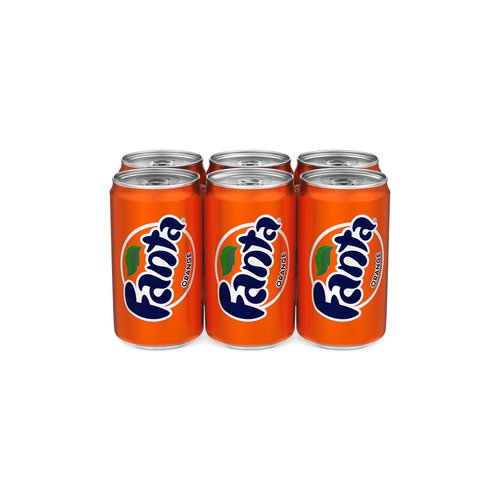 Fanta Orange Mini, Cans (Pack of 6)