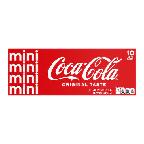 Coca Cola Minis, Cans (Pack of 10)