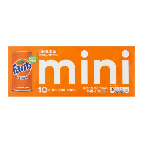 Fanta Orange Mini Can 10pk