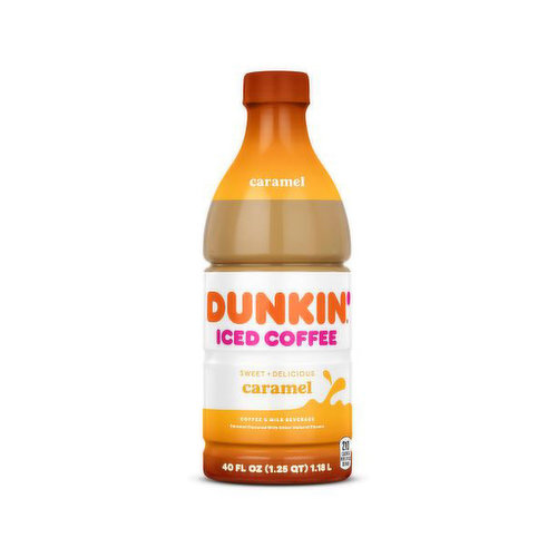 Dunkin Iced Coffee Caramel