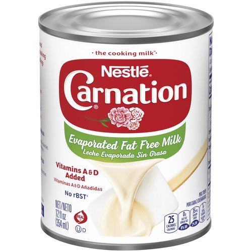 Nestle Carnation Evaporated Milk, Fat Free