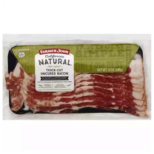 Farmer John Natural Uncured Thick-Cut Bacon