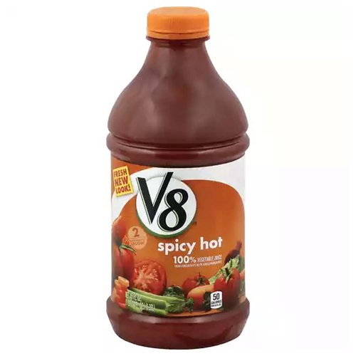 V8 100% Vegetable Juice, Spicy Hot