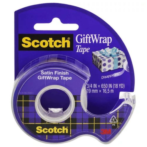 Scotch Tape, Giftwrap, Satin Finish