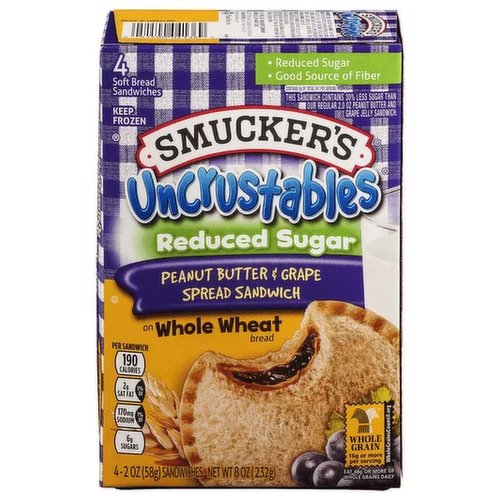 Smucker's Uncrustables, Peanut Butter & Grape 