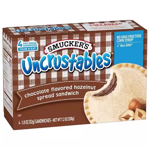 Smucker's Uncrustables Chocolate Flavored Hazelnut Spread Sandwich