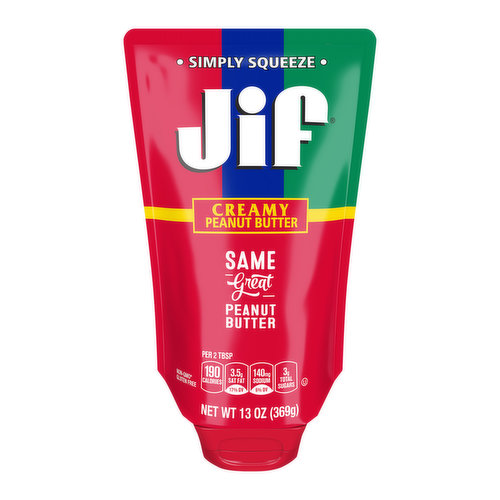 Jif Peanut Butter Squeezable Pouch